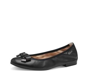 s.Oliver Women's Elegant Ballet Flats with Bow, Black, 5 UK