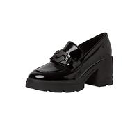 s.Oliver Women's Elegant Block Heel Loafer, Black (Black Patent), 6 UK