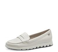 s.Oliver Women's Elegant Faux Leather Moccasins, Cream, 6 UK