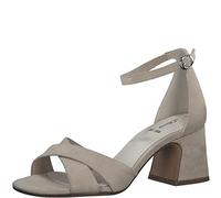 s.Oliver Women's Elegant Heeled Sandals with Adjustable Strap, taupe, 5 UK
