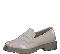 s.Oliver Women's Elegant Lace Loafers, Beige Patent, 8 UK