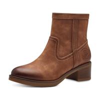 s.Oliver Women's Elegant Vegan Ankle Boots with Heel, Cognac, 5 UK
