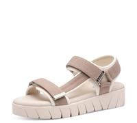 s.Oliver Women's Flat Sandals with Platform, taupe, 7 UK