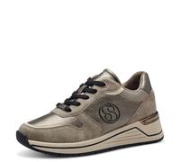 s.Oliver Women's Flat Trainers with Laces Leisure, Taupe, 4 UK