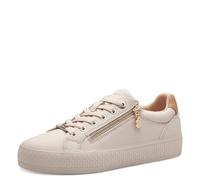 s.Oliver Women's Flat Trainers with Zip, Casual, Beige (Beige), 39 EU