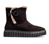 s.Oliver Womens S Oliver Fleece Boots - Black - Size UK 4