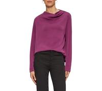 s.Oliver Women's Flowing Long-Sleeved Shirt with Waterfall Collar Sweatshirt, 4639, 18