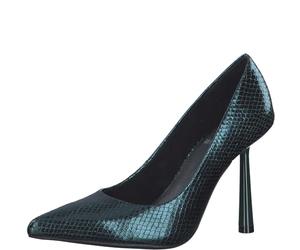 s.Oliver Women's High Heel Pointed Pumps, Green Metallic, 4 UK