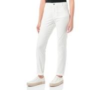 s.Oliver Women's Hose Lang, Long Trousers, Slim fit, White, 38W x 32L