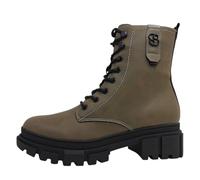s.Oliver Women's Lace Boot Flat 5-25214-41 Ankle Boots, Dark taupe, 42 EU