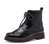 s.Oliver Women's Lace-Up Boots No Heel with Zip Vegan, black, 6 UK