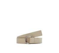 s.Oliver Women's Leather Belt with D-Ring Clasp, beige, 90