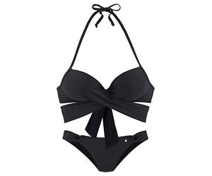 s.Oliver Women's Lmh-209 Bikini Set, Black, 12/C