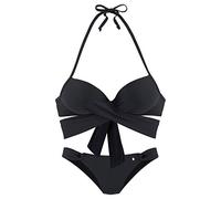 s.Oliver Women's Lmh-209 Bikini Set, Black, 34 / B
