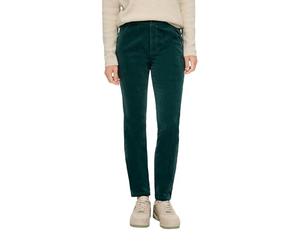 s.Oliver Women's Long Slim Fit Trousers, Blue Green, 48W x 32L