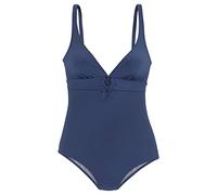s.Oliver Women's One Piece Swimsuit | Classic, deep V-neck, removable cups, shaping insert, elastic material