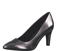 s.Oliver Women's Pointed Glitter Pumps, Silver Pewter, 8 UK