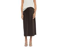 s.Oliver Women's Skirt - Regular Fit, Satin Quality, Elastic Waist, Midi Length - for Business & Special Occasions