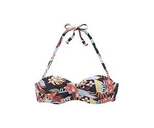 s.Oliver Women's Suki-14 Bikini, Black Print, 38 / E