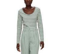 s.Oliver Women's T-Shirt Langarm Long-Sleeved t-Shirt, Green,