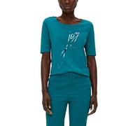 s.Oliver Women's T-Shirt Short-Sleeved T, 66d0 Petrol, 6