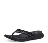 s.Oliver Women's 5-27106-42 Flip Flops, Black, 3.5 UK