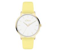 s.Oliver Women's Watch - Round - Gold - 16 mm - Elegant Women's Watch Made of Metal with Quartz Movement - 3 ATM Waterproof - Scratch-Resistant