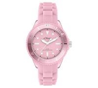 s.Oliver Women's Watch - Round - Pink - 38 mm - Elegant Women's Watch Made of Plastic with Quartz Movement - 5 ATM Waterproof - Scratch-Resistant