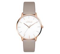 s.Oliver Women's Watch - Round - Rose Gold - 16 mm - Elegant Women's Watch Made of Metal with Quartz Movement - 3 ATM Waterproof - Scratch-Resistant