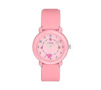 s.Oliver Wristwatch Girls Kids Quartz Watch Analog, with Silicone Strap, Pink, 5 bar Waterproof, Comes in Watch Gift Box 2036532