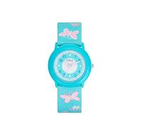s.Oliver Wristwatch Girls Kids Quartz Watch Analog, with Textile Strap, Blue, 3 bar Waterproof, Comes in Watch Gift Box 2036749