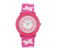s.Oliver Wristwatch Girls Kids Quartz Watch Analog, with Textile Strap, Pink, 3 bar Waterproof, Comes in Watch Gift Box 2036748