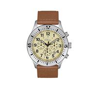 s.Oliver Wristwatch Men Chronograph Analog, with Textile Strap, Silver, 5 bar Waterproof, Comes in watches gift box, 2033500