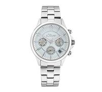 s.Oliver Wristwatch Women Multifunction Analog, with Stainless steel Strap, Silver, 5 bar Waterproof, Multifunction, Comes in watches gift box, 2033556