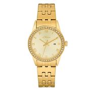 s.Oliver Wristwatch Women Quartz watch Analog, with Stainless steel Strap, Gold, 5 bar Waterproof, Comes in watches gift box, 2033564