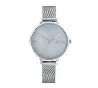 s.Oliver Wristwatch Women Quartz watch Analog, with Stainless steel Strap, Silver, 3 bar Waterproof, Comes in watches gift box, 2033510