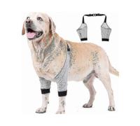(S, One size) Dog Elbow Pads Adjustable Front Leg Covers Pet Surgery Injury Recovery Protection Brace 1 Pair