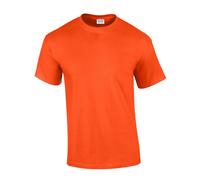 (S, Orange) Gildan Mens Ultra Cotton T-Shirt
