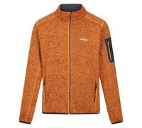 Regatta Mens Newhill Marl Full Zip Fleece Jacket - Orange Pepper - Orange Pepper - S
