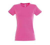 SOL'S Women's Imperial Short-Sleeved T-Shirt in Bright Pink | Size: Small SOL'S Bright Pink S