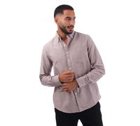 (S, Oxblood) Farah Mens Slim Button-Down Shirt