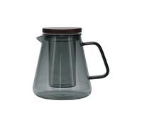S|P Collection Luma Grey Teapot with Glass Filter and Lid, 930 ml