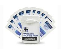 S+P PHENOL-FREE Magnesium Sulphate Paste 50g Bundle + 10 Waterproof Dressings - Deep Powerful Drawing Paste with PCMX, No Phenol Sting or Burn!