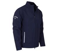 (S, Peacoat) Callaway Golf Mens 2024 Stormguard III Premium Full Zip Waterproof Wind Jacket