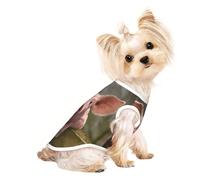S Pet Breathable Sleeveless Cute Pig Print T-Shirt - Small to Medium Cats, Puppy, Yorkie, Dachshund, French Bulldog