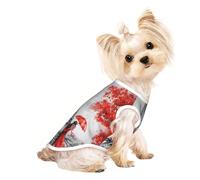 S Pet Breathable Sleeveless Eiffel Tower Paris Painting Print T-Shirt - Small to Medium Cats, Puppy, Yorkie, Dachshund, French Bulldog