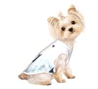 S Pet Breathable Sleeveless I Love Penguins Print T-Shirt – Small to Medium Cats, Puppy, Yorkie, Dachshund, French Bulldog