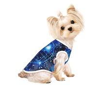 S Pet Breathable Sleeveless T-Shirt – Lightweight Artificial Intelligence Brain Print Tank Top Outfit for Small Medium Dogs