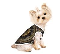 S Pet Breathable Sleeveless T-Shirt â€“ Lightweight Kaleidoscope Mandala Print Tank Top Outfit for Small Medium Dogs