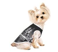 S Pet Breathable Sleeveless T-Shirt – Lightweight new york Print Tank Top Outfit for Small Medium Dogs